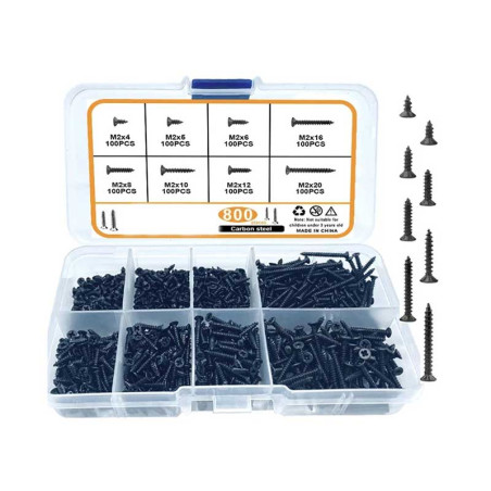 Carbon steel screws set 800pcs