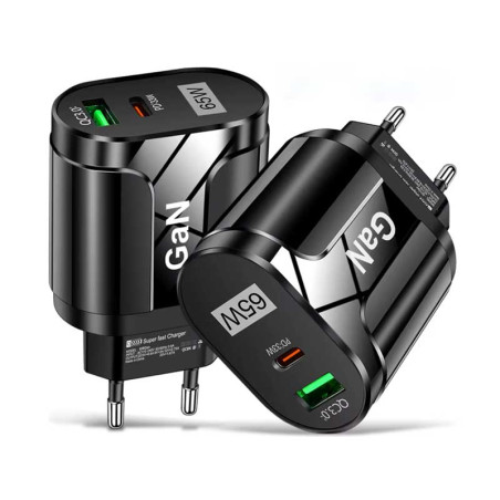 Ładowarka typu C i USB 65W