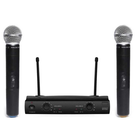 Statie 2 microfoane wireless WVNGR SM-58 II