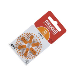 Set of 6 hearing aid batteries Maxell 13