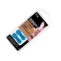 Satz mit 6 Duracell 675 Hörgerätebatterien