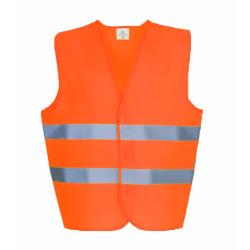 Reflective safety vest orange