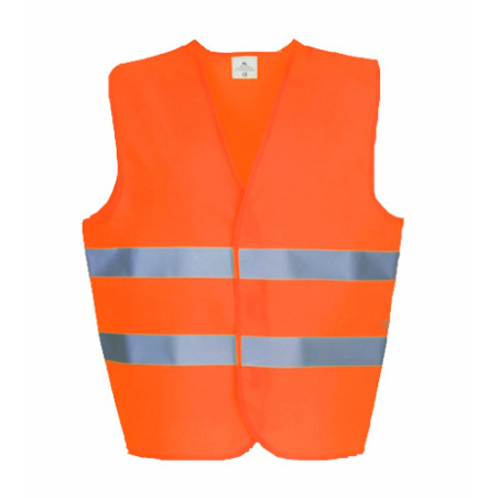 Reflective safety vest orange