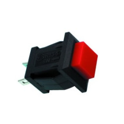 Square push button with latch