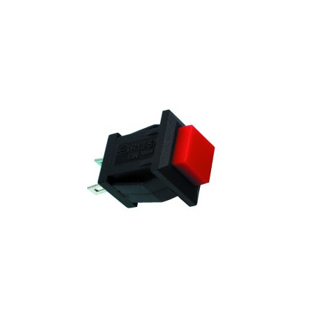 Square push button with latch