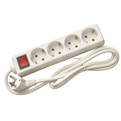 Steckdosenleiste 4-fach 3m 3x1.5mm² mit Schalter Alien