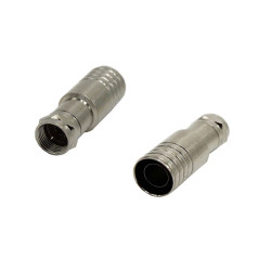 RG11 crimp connector brass