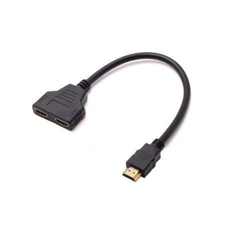 Adapter HDMI męski na 2xHDMI żeński