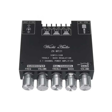 Amplificator audio 2.1 2x50W+100W Bluetooth V5.0