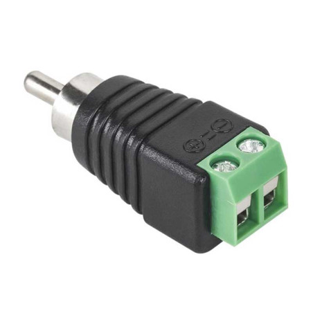 RCA-Stecker mit Schraubbefestigung