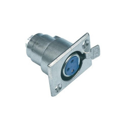 Microphone connector female panel XLR-3FC