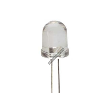 LED 10mm transparent weiß