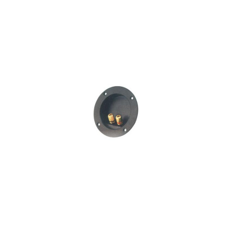 Speaker connector 2 contacts gold round
