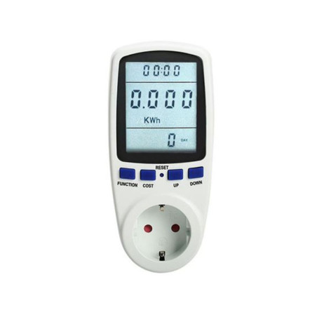 Priza cu contor consum energie afisaj digital