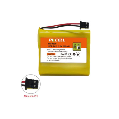 Akkupack 3xAA R6 3,6V 800mAh PKCELL