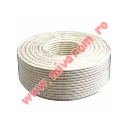 RG6 coaxial cable white 32x0.12mm 1mm CCA 100m