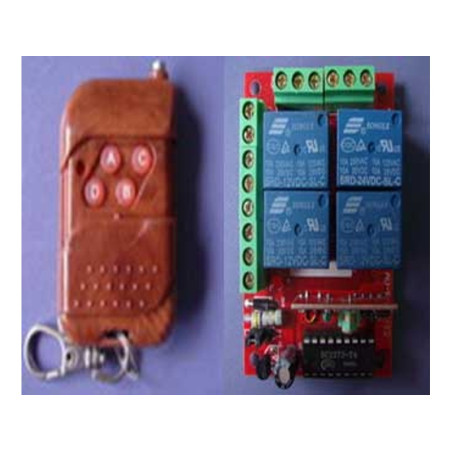 Pilot + odbiornik 4-kanałowy do automatyki typ1