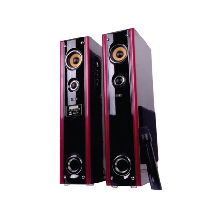 Set of tower speakers active + microphone + SD/USB reader Intex
