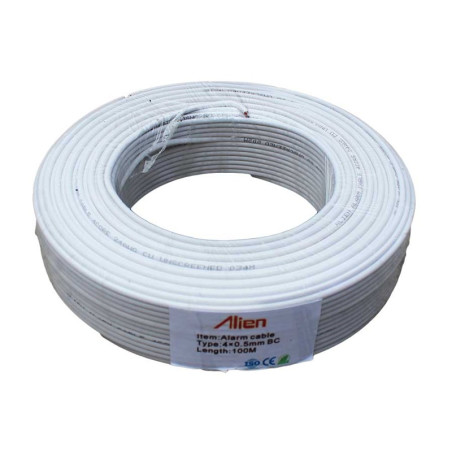 Kabel alarmowy 4x0,5mm Cu 100m
