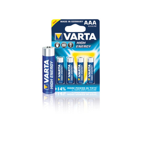 Set 4 Batterien Varta High Energy Longlife Power R3