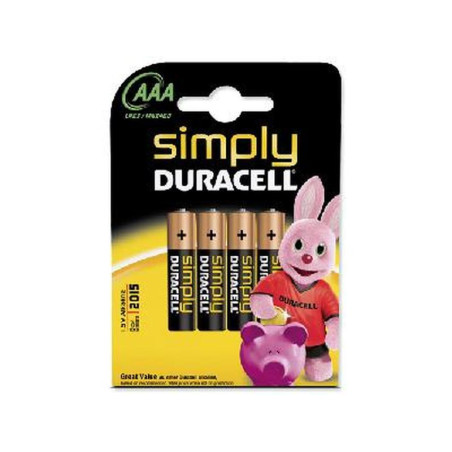 Zestaw 4 baterii R3 Duracell Simply