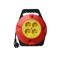 Extension reel 4 sockets 10m Alien