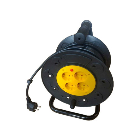 Extension reel 4 sockets 20m HQ Alien