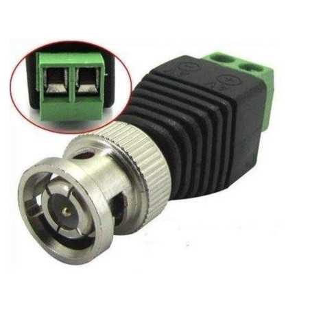 BNC connector with clamp