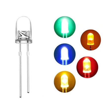 LED 5mm red transparent