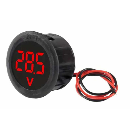 Round digital panel voltmeter