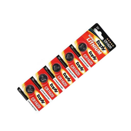 Batterien 3V CR1620 TOPLY Set 5 Stk