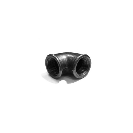 Reduced-diameter zinc elbow for water, 1 x 3/4 fi+fi