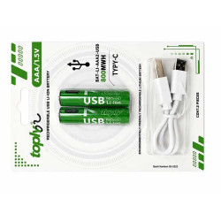 Set 2 acumulatori+cablu incarcare 1.5V R3