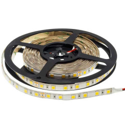 Rola leduri 5050 SMD 5mm alb cald 5m 30led/m impermeabila
