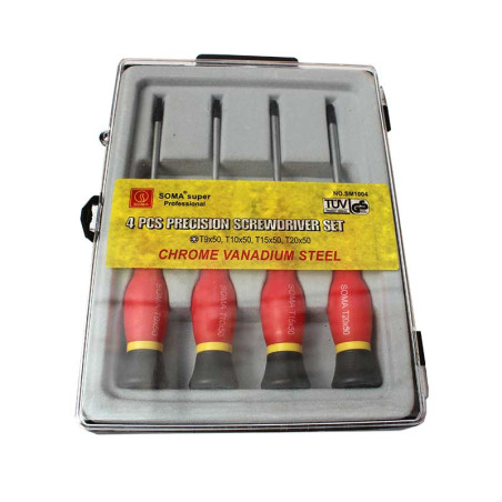 Uhrmacher-Schraubendreher-Set SM-1004, 4-teilig