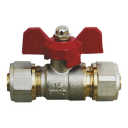 Robinet de trecere din bronz pentru PEXAL P+P 1/2 inch