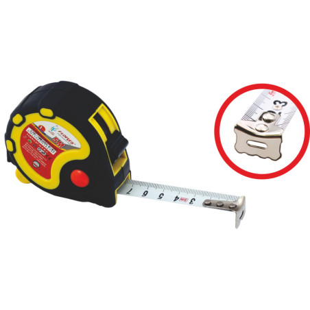 Gummiertes Maßband mit Knopf 3 m