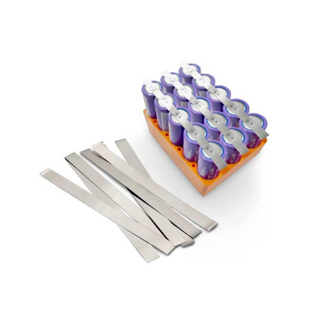 Nickel Welding Tape for Batteries, 5x0.1x98mm, Set of 100