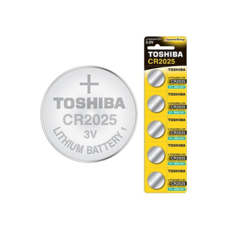 Baterie 3V CR2025 Toshiba Lithium set 5buc