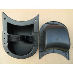 Kunststoff-Halbmond-Box mit Griff, 205 × 155 × 60