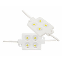 Moduł z 4 diodami LED SMD 5050 w barwie ciepłej bieli