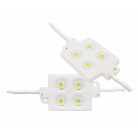 Moduł z 4 diodami LED SMD 5050 w barwie ciepłej bieli