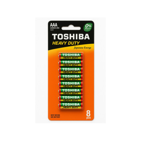Toshiba HD R3-Zink-Batterien, Blisterpackung mit 8 Stück