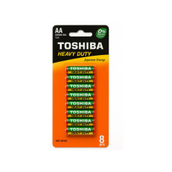 Baterie R6 Toshiba cynkowe w blistrze, 8 szt.