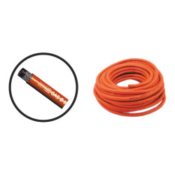 Orangefarbener Gasschlauch, 8 mm, 25 m/Rolle
