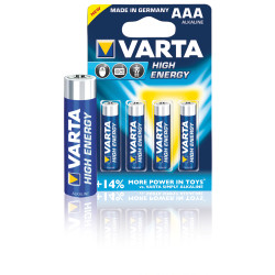 Set of 4 Varta High Energy Longlife Power R3 batteries