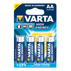 Set mit 4 Varta High Energy Longlife Power R6-Batterien