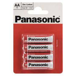 Satz mit 4 Panasonic Special Power R6-Batterien