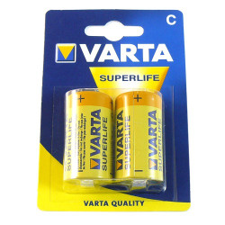 Set mit 2 Batterien R14 Varta Superlife