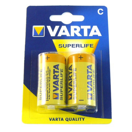 Set of 2 batteries R14 Varta Superlife